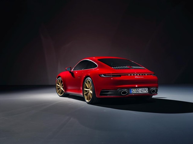 Porsche 911 Carrera gets 385hp. Image by Porsche.