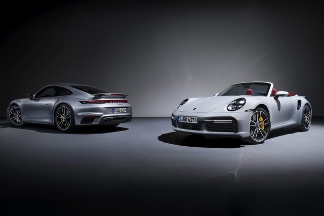 Thunderous 992 Porsche 911 Turbo S arrives. Image by Porsche AG.