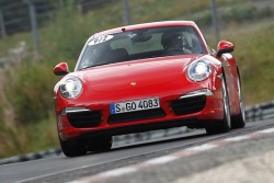 Driving the 2012 Porsche 911 Carrera S at the Nurburgring. Image by Rossen Gargolov.