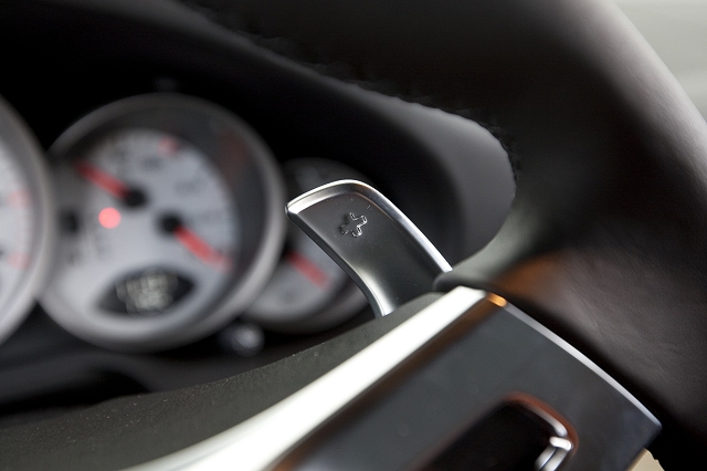 Porsche adds paddles option. Image by Porsche.