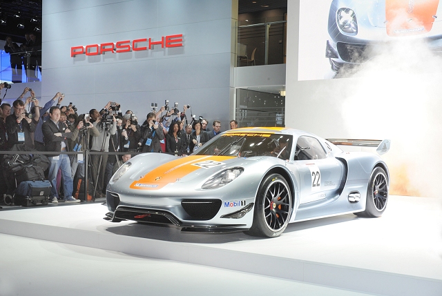 Porsche at the Autosport Show. Image by United Pictures.