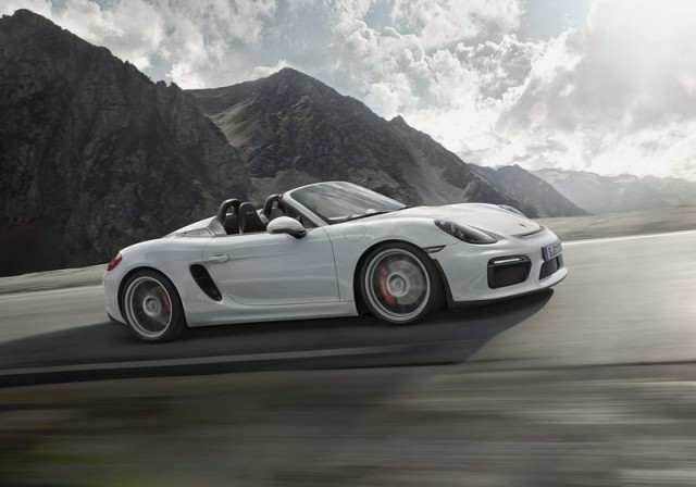 Porsche Boxster Spyder on the web. Image by Porsche.