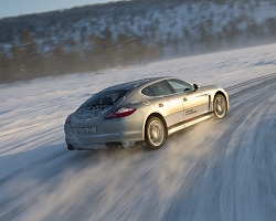 2010 Porsche Panamera ice driving experience. Image by Andy Morgan.