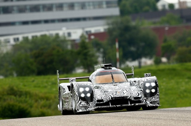 Porsche LMP1 takes to the track. Image by Porsche.