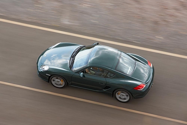 New Porsche Cayman S on the road. Image by Porsche.