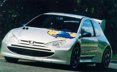 The radical looking 206 WRC begins its campaign today - 7 May 1999