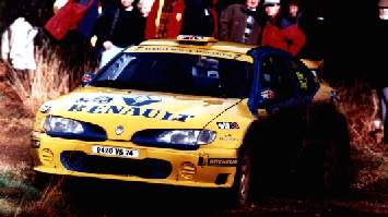 Martin Rowe in action in the Renault Megane Maxi
