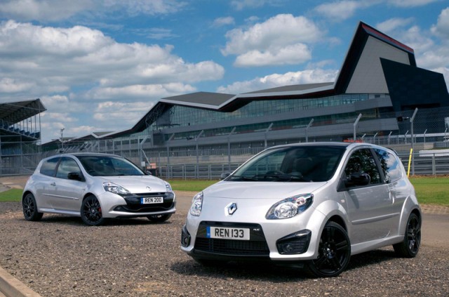 Silverstone GP limited edition Twingo and Clio. Image by Renault.