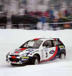Carlos Sainz in the Ford Focus. Photograph by Robert Chambers.