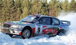 Kenneth Erikkson in the Hyundai Accent. Photograph by Robert Chambers.
