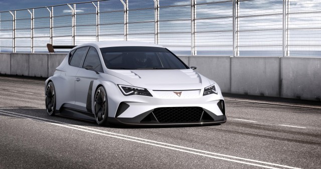 Cupra e-Racer is 100% electric touring car. Image by SEAT.