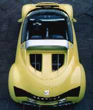 The radical plan view of the Formula concept car