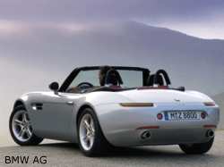 The BMW Z8 was heavily influenced by the gorgeous BMW Z07. Click for full story.