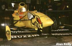 The Jordan GP car starred inside the exhibition