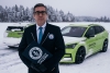 2023 Skoda Enyaq vRS Ice Drifting Record. Image by Skoda.