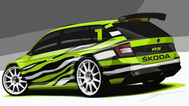 Skoda Fabia R5 evolves into estate. Image by Skoda.