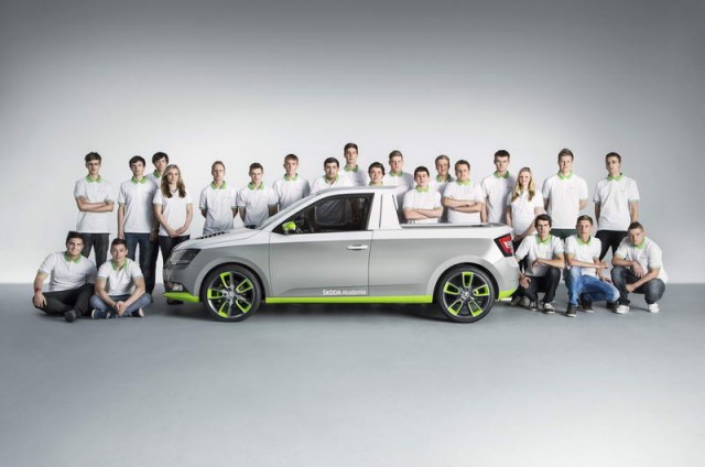 Funstar pick-up based on Skoda Fabia. Image by Skoda.