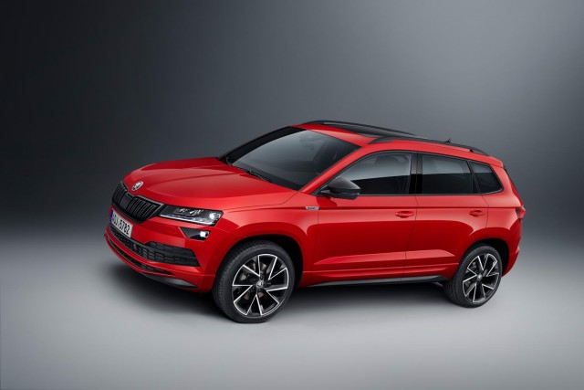 Sportline addition to Skoda Karoq range. Image by Skoda.