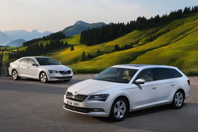 Skoda launches 1,100-mile Superb GreenLine. Image by Skoda.