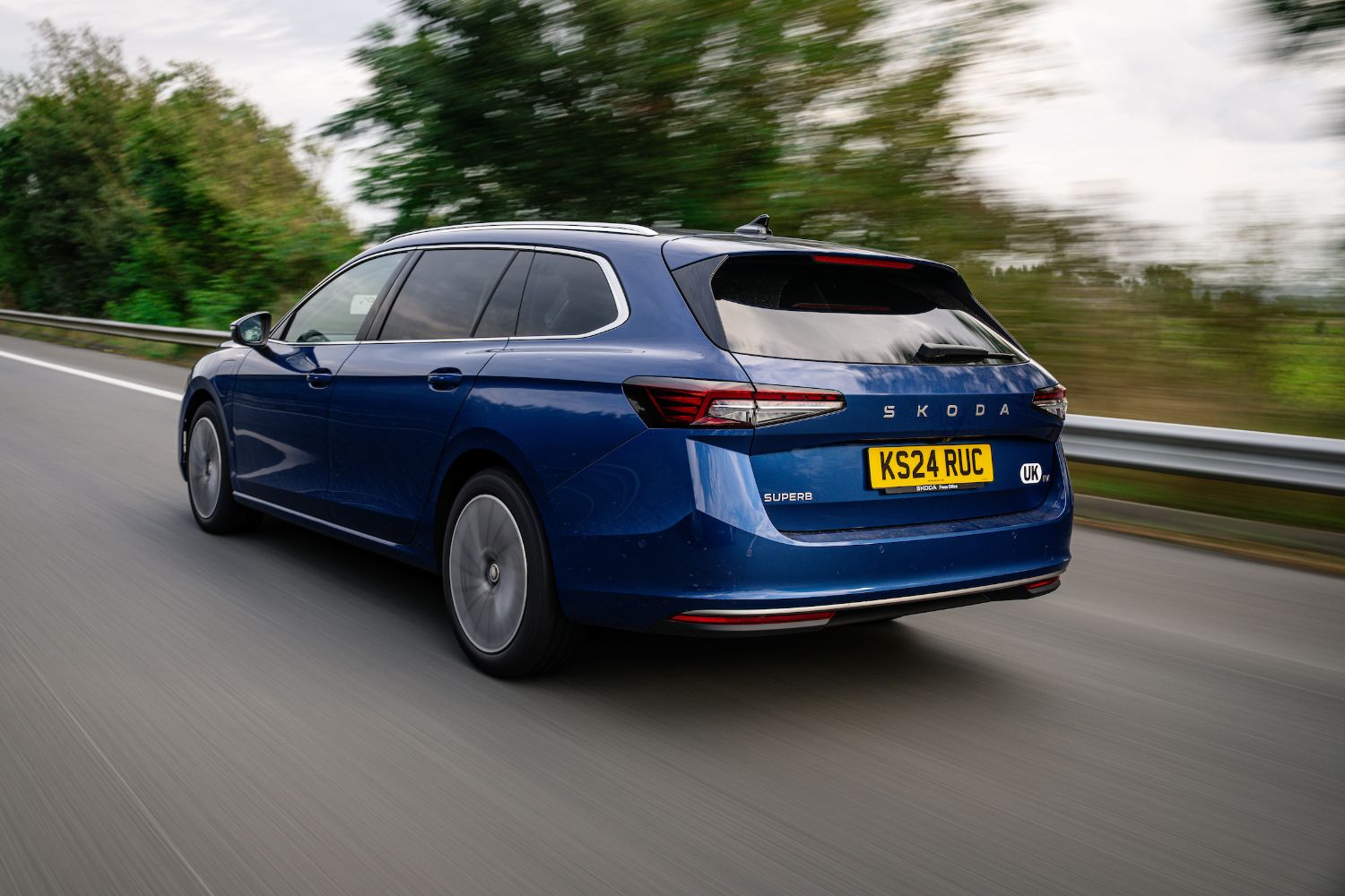 First drive: Skoda Superb iV Estate. Image by Skoda.