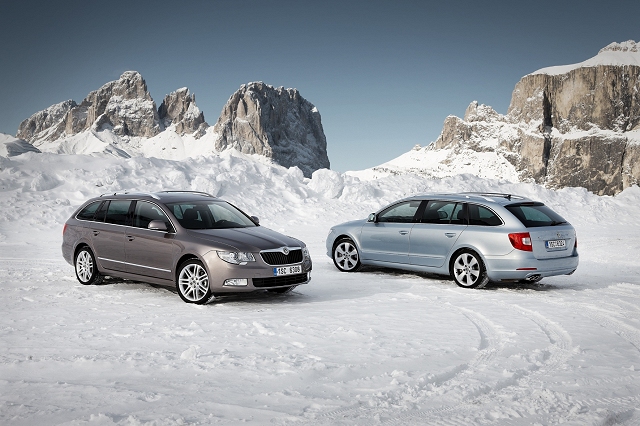 Skoda releases four-wheel drive Superb Estate. Image by Skoda.