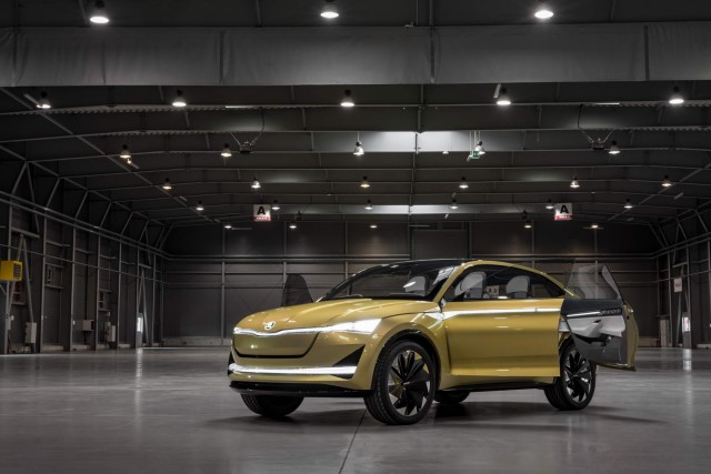 First drive: Skoda Vision E concept. Image by Matt Vosper.