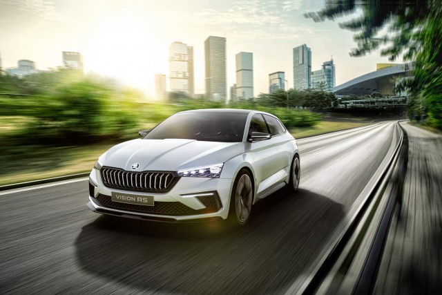 Skoda previews upmarket Rapid with Vision RS. Image by Skoda.