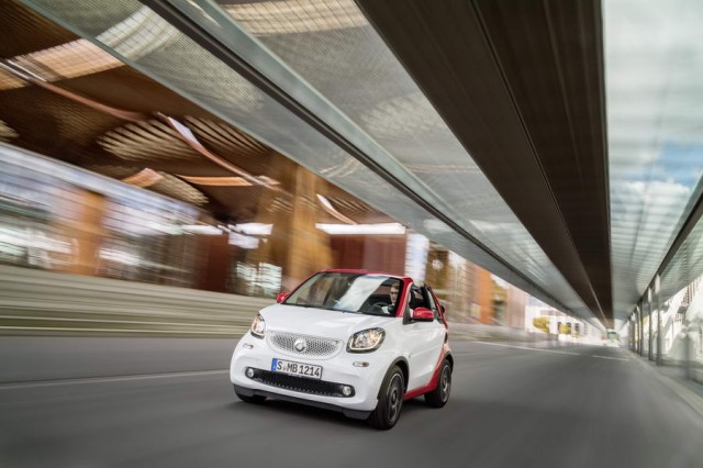 Smart Fortwo Cabrio prices announced. Image by Smart.