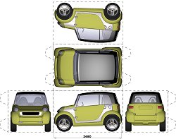 2005 Smart Crosstown concept. Image by Smart. Click here for a larger image. 2005 Smart Crosstown concept. Image by Smart.