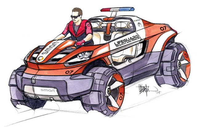 2006 Smart Rescue Vehicle concept car. Image by LA Auto Show.