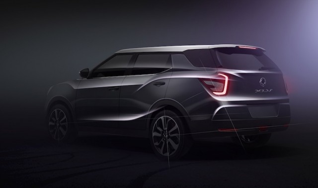 SsangYong lengthens Tivoli for XLV. Image by SsangYong.