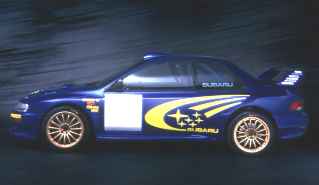 The 1999 Impreza WRC - click here to follow Subaru's progress in the World Rally Championship