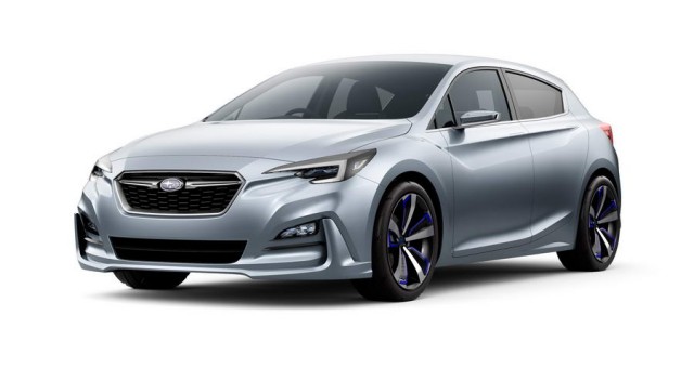 Next-gen Impreza shown by Subaru. Image by Subaru.