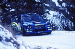 Petter Solberg, Subaru Impreza WRC 2002. Image by Subaru. Click here for a larger image.
