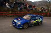 Tommi Makinen, Subaru Impreza WRC, 2003 World Rally Championship, Round 1 - Rallye Automobile Monte Carlo. Photograph by Subaru. Click here for a larger image.