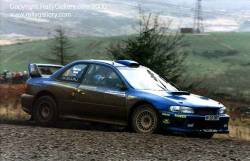 Richard Burns in the 2000 Network Q Rally of Great Britain. Picture by Mark Sims.
