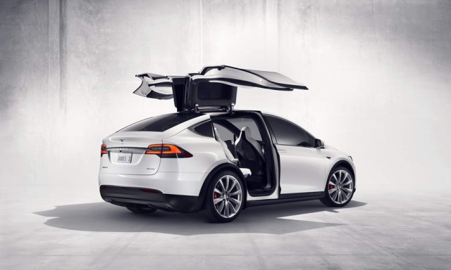 Tesla Model X ready to spread its wings. Image by Tesla.
