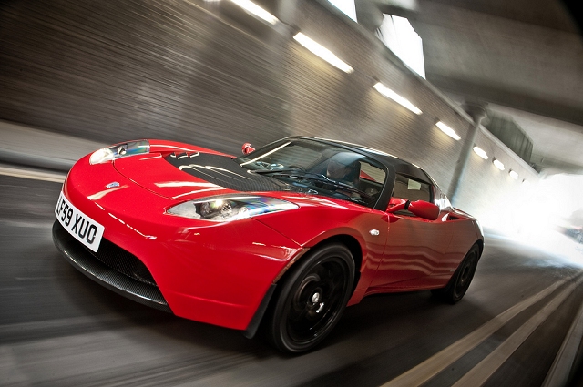 Tesla unveils right-hand drive Roadster. Image by Tesla.