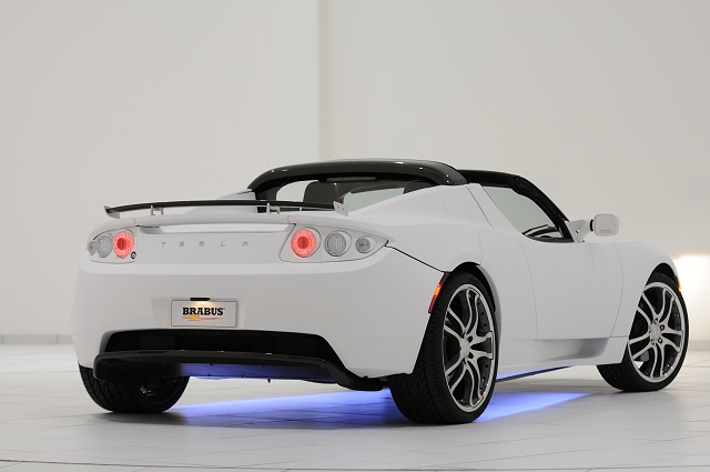 Brabus first to 'tune' the Tesla Roadster. Image by Brabus.