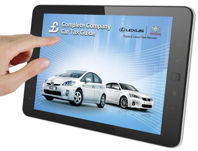 Company car tax? There's an app for that. Image by Toyota.