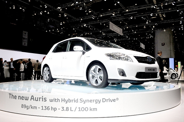 Geneva: Hybrid Toyota Auris. Image by United Pictures.