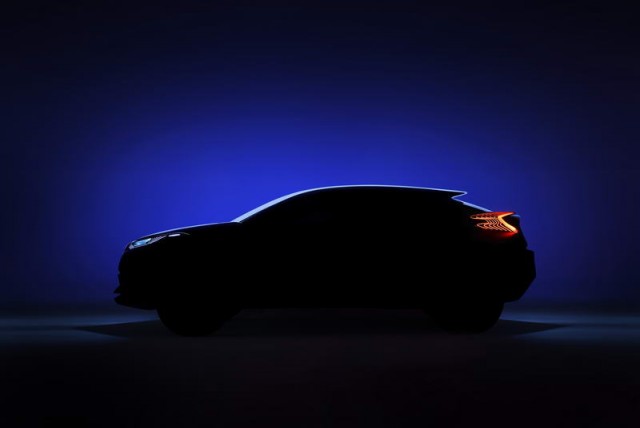 C-HR concept hybrid teased by Toyota. Image by Toyota.