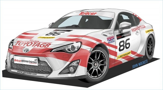 Toyota GT86 for Britcar 24-hour. Image by Toyota.