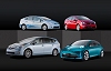 2011 Toyota Prius family. Image by Toyota.