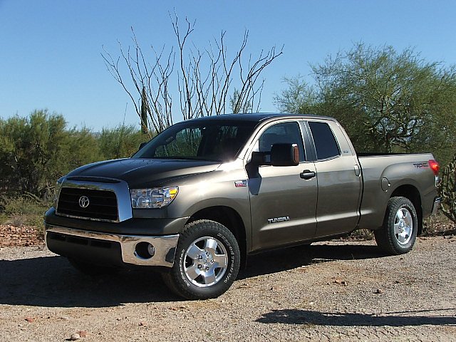 New Toyota truck Tundras onto the scene. Image by Vince Bodiford.