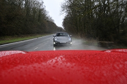 2010 Audi R8 V10 Spyder vs. Porsche 911 Turbo Cabriolet. Image by Max Earey.