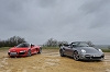 2010 Audi R8 V10 Spyder vs. Porsche 911 Turbo Cabriolet. Image by Max Earey.