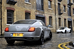 2010 Bentley Continental Supersports vs. Tesla Roadster Sport. Image by Max Earey.