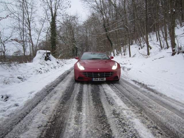 Snow-pocalypse tyre testing. Image by Kyle Fortune.