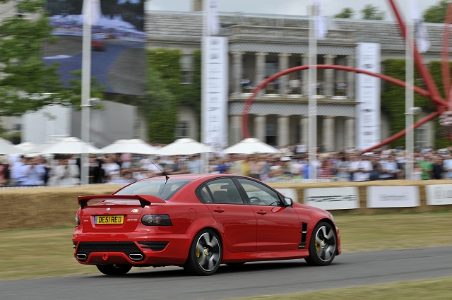Feature Drive: 2011 Vauxhall VXR8 up the Goodwood Hill. Image by Max Earey.